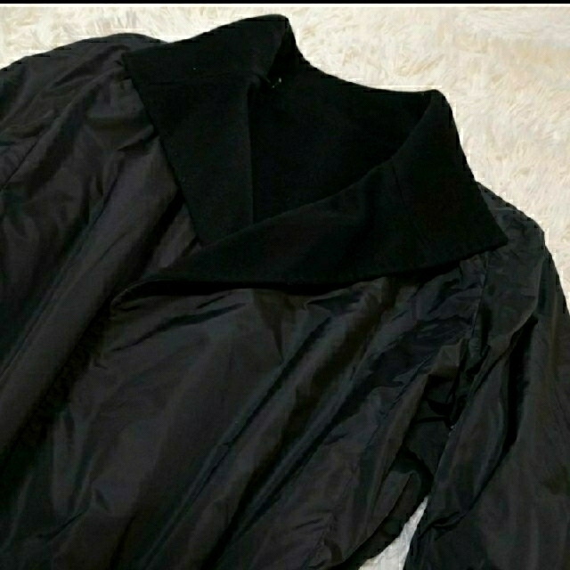 美品☆Sマックスマーラ　比翼仕立てリバーシブルコート　カシミヤ混　ブラック　36 レディースのジャケット/アウター(ロングコート)の商品写真