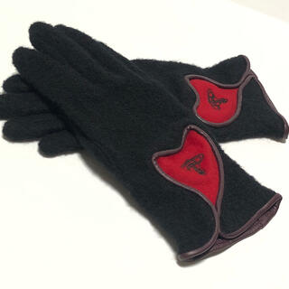 ヴィヴィアンウエストウッド(Vivienne Westwood)のVivienne Westwood 手袋　黒 ハート ブラック オーブ(手袋)