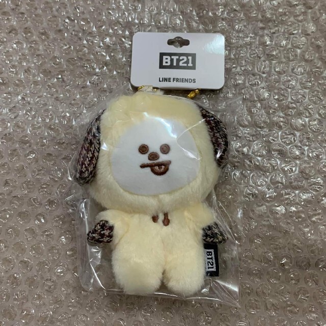 防弾少年団(BTS)(ボウダンショウネンダン)のBTS BT21 パジャマ CHIMMY グレーンチェック マスコット セット レディースのルームウェア/パジャマ(パジャマ)の商品写真