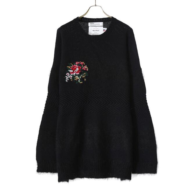 【美品】Khoki 21AW Embroidered links knit