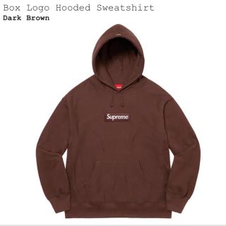 シュプリーム(Supreme)のsupreme Box Logo Hooded Sweatshirt brown(パーカー)