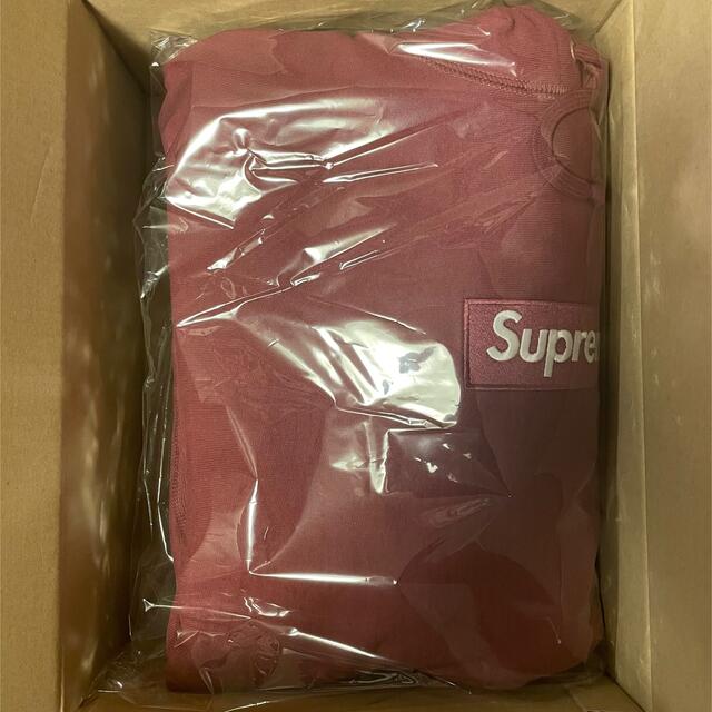 supreme Box Logo Hooded Sweatshirt Plum