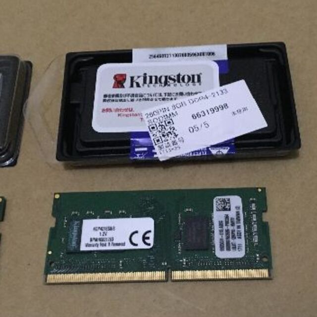 DDR4  ノートPC用メモリ 8GB2枚（計16GB） 2