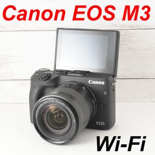 ミラーレス一眼フリル限定特価❤自撮りに最適❤Wi-Fi搭載❤簡単転送❤Canon EOS M3