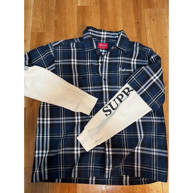 supreme thermal work shirt plaid XL