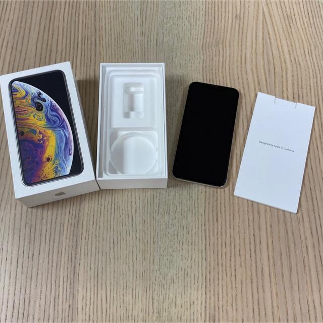 iPhone Xs Silver 256 GB SIMフリースマホ/家電/カメラ