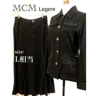 ☆MCM(エムシーエム)デニムレディースセットアップ テンセル100% ブラック