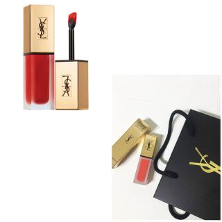 イヴサンローランボーテ(Yves Saint Laurent Beaute)の新品未使用　イブサンローラン　タトワージュクチュール　#9 口紅　赤リップ　9番(口紅)