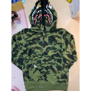 訳あり新品 定価以下XL! BAPEファーストカモダブルフードシャーク