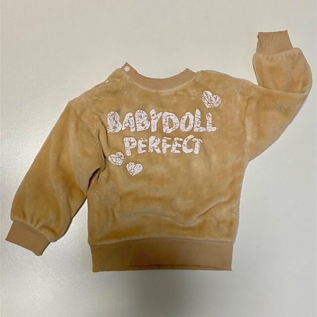 BABYDOLL(ベビードール)のベビードール 起毛トレーナー 90cm キッズ/ベビー/マタニティのキッズ服女の子用(90cm~)(Tシャツ/カットソー)の商品写真