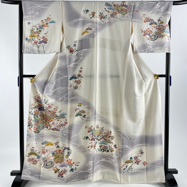 訪問着 美品 名品 身丈155.5cm 裄丈66.5cm 正絹-