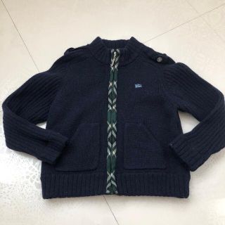 バーバリー(BURBERRY)の最終値下バーバリー毛100%カーディガン　ミキハウス 、ファミリア 、ダブルビー(カーディガン)