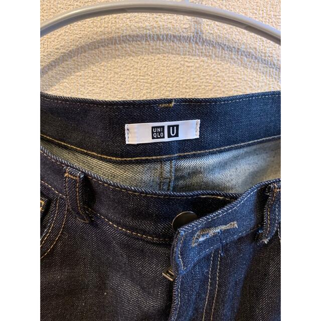UNIQLO(ユニクロ)のセルビッジレギュラーフィットストレートジーンズ メンズのパンツ(デニム/ジーンズ)の商品写真