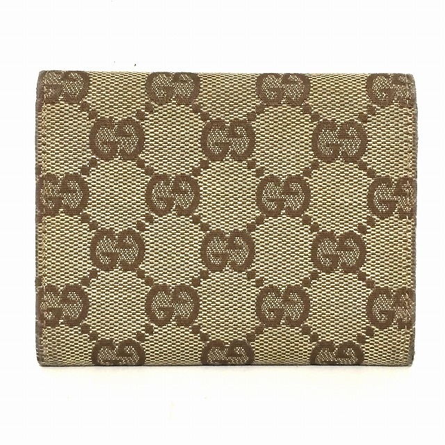 Gucci(グッチ)のグッチ 名刺入れ GG柄 ジャガード×レザー レディースのファッション小物(名刺入れ/定期入れ)の商品写真