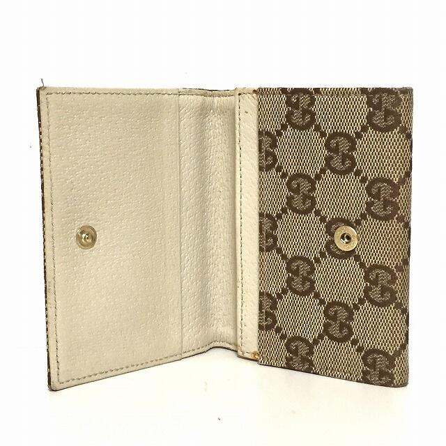 Gucci(グッチ)のグッチ 名刺入れ GG柄 ジャガード×レザー レディースのファッション小物(名刺入れ/定期入れ)の商品写真