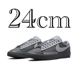 ナイキ(NIKE)のFPAR × NIKE SB BLAZER LOW QS GREY 24cm (スニーカー)