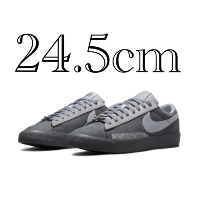 NIKE(ナイキ)のFPAR NIKE SB BLAZER LOW QS GREY 24.5cm  メンズの靴/シューズ(スニーカー)の商品写真