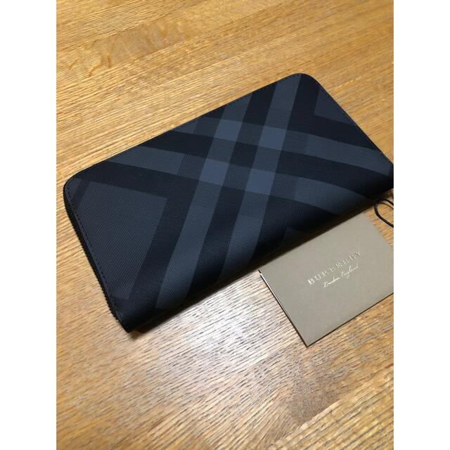 BURBERRY - バーバリー ラウンドファスナー 長財布 ロンドンチェック