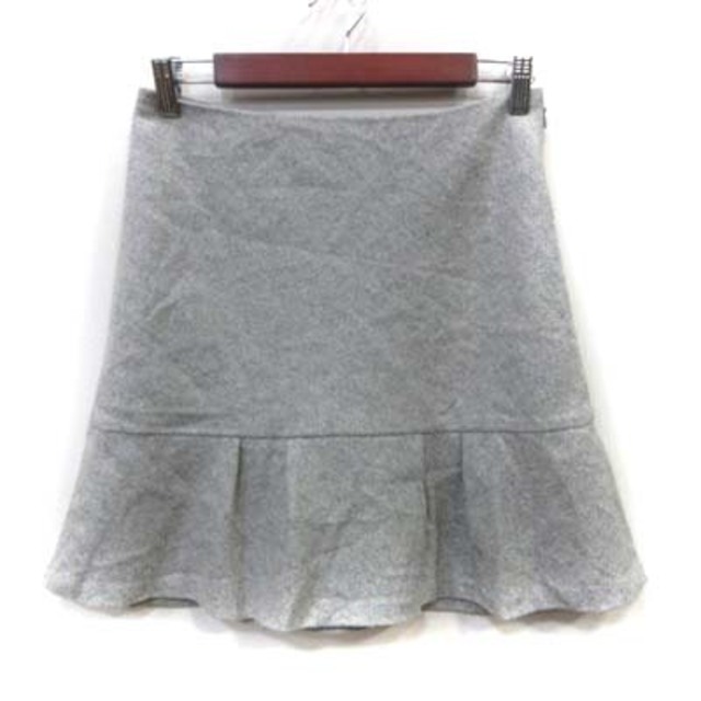 PROPORTION BODY DRESSING(プロポーションボディドレッシング)のプロポーション ボディドレッシング フレアスカート ミニ ウール 3 グレー レディースのスカート(ミニスカート)の商品写真