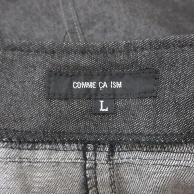 COMME CA ISM(コムサイズム)のコムサイズム 台形スカート ひざ丈 L 黒 ブラック /YI レディースのスカート(ひざ丈スカート)の商品写真