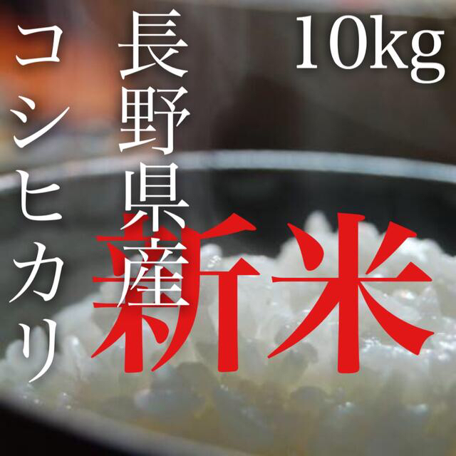 令和3年産】長野県コシヒカリ10キロ白米　米/穀物