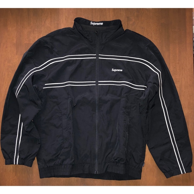 Supreme - Supreme 17FW Piping Track Jacket 黒Lの通販 by ...