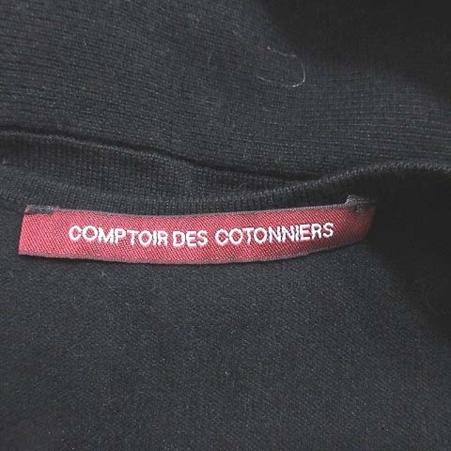 Comptoir des cotonniers(コントワーデコトニエ)のコントワーデコトニエ ニットワンピース ひざ丈 キャップスリーブ 7 黒 レディースのワンピース(ひざ丈ワンピース)の商品写真