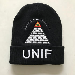 ユニフ(UNIF)の【新品未使用】【UNIF】ニット帽 ビーニー(ニット帽/ビーニー)