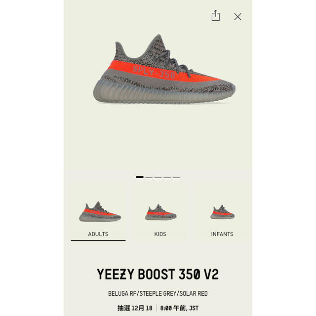 新品 adidas Yeezy 350 V2 BELUGA 28.5cm