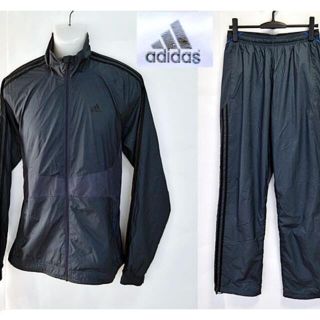 アディダス(adidas)の【adidas】 美品 アディダス セットアップジャージ ブルー サイズL(ジャージ)