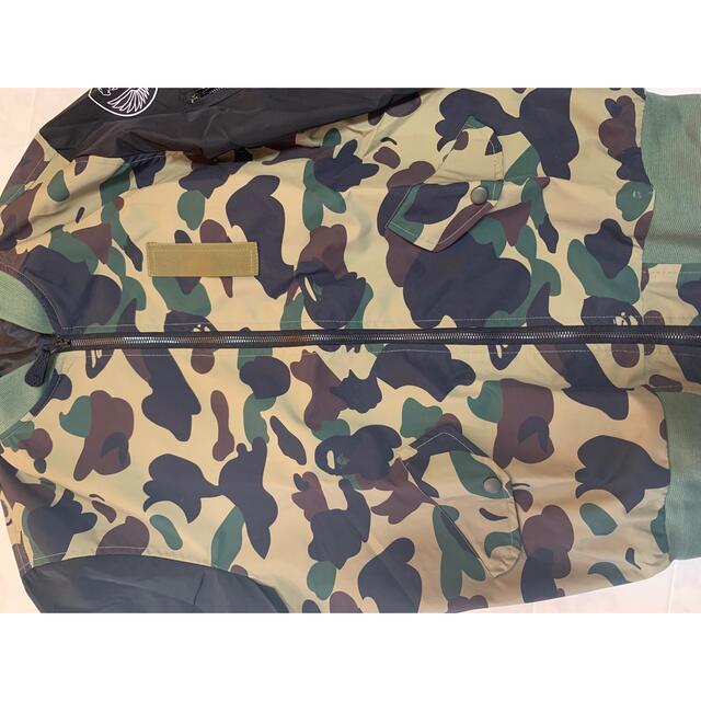 A BATHING APE(アベイシングエイプ)のMA-1風　薄手ナイロンジャケット　APE風　 メンズのジャケット/アウター(ナイロンジャケット)の商品写真