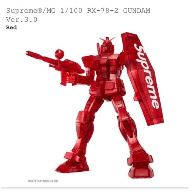 Supreme(シュプリーム)のsupreme 1/100 ガンダムRX-78-2 GANDAM エンタメ/ホビーのおもちゃ/ぬいぐるみ(模型/プラモデル)の商品写真