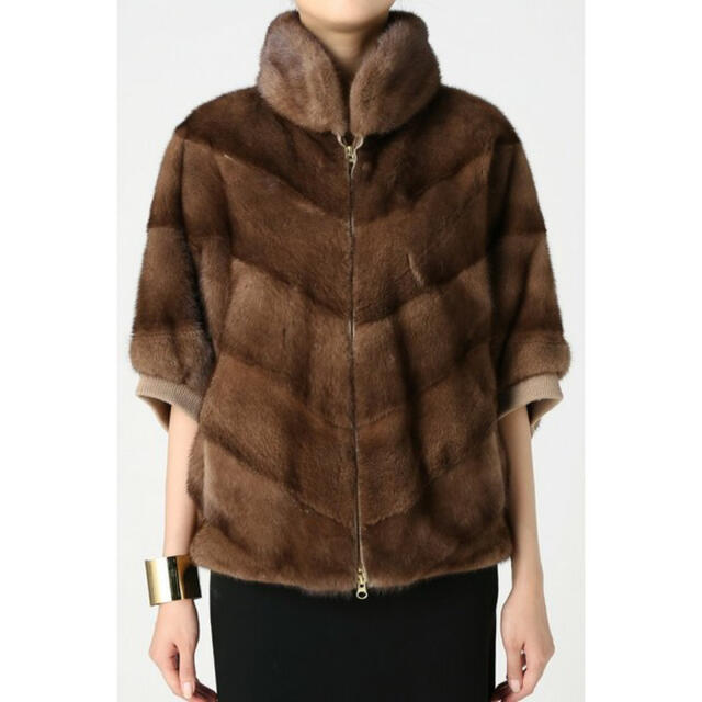 L'Appartement DEUXIEME CLASSE(アパルトモンドゥーズィエムクラス)の極美品　アパルトモン mink zip ブルゾン レディースのジャケット/アウター(毛皮/ファーコート)の商品写真