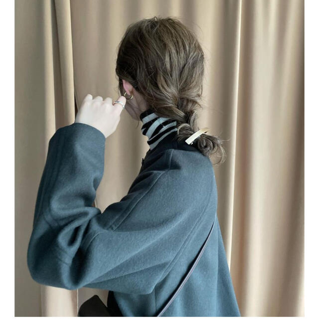 SALE/77%OFF】 新品 ダブルクロスシャルム ダブルボタンノーカラー