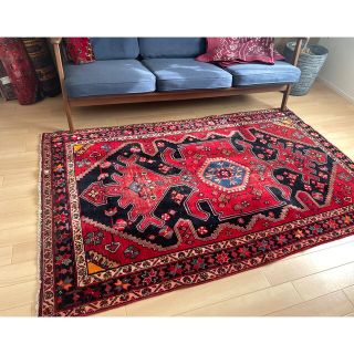 vintage Qasqai Rug 2 カシュガイ　シラーズ1960(ラグ)