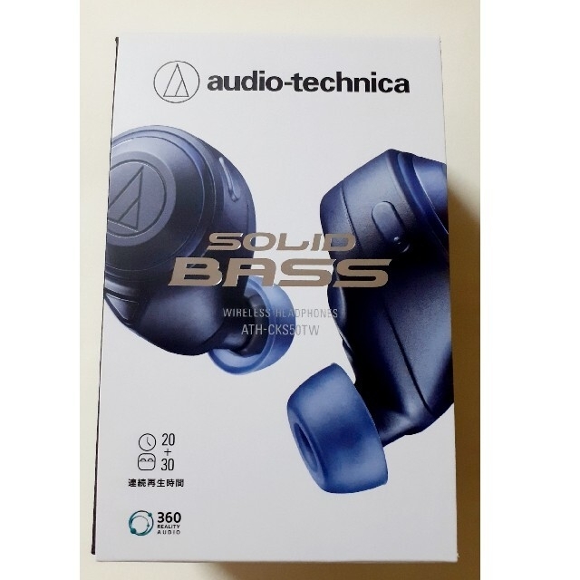 audio-technica(オーディオテクニカ)のオーディオテクニカ　ATH-CKS50TW　ブルー スマホ/家電/カメラのオーディオ機器(ヘッドフォン/イヤフォン)の商品写真