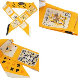 Hermes - エルメス ツイリー トランプ イエロー シルク100%の通販