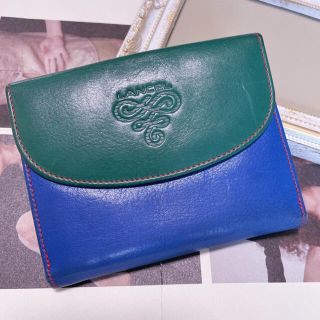 ランセル(LANCEL)の【LANCEL】クレイジーカラー　レザー　ウォレット　vintage ランセル(財布)