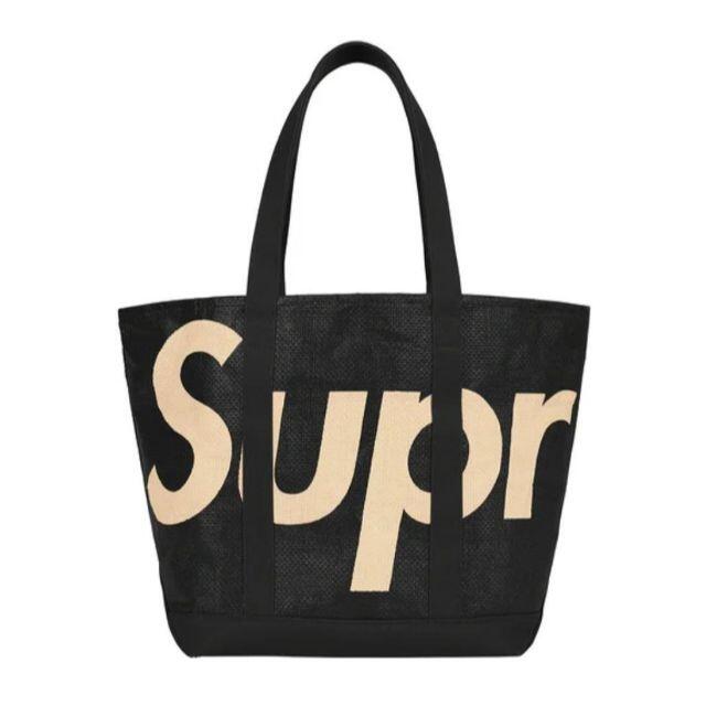 Supreme Raffia Tote Blackトートバッグ トート