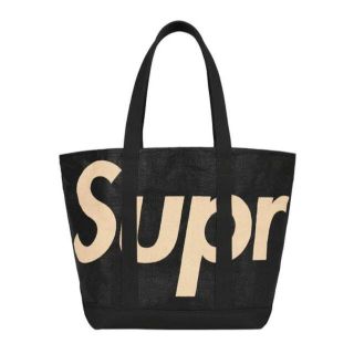 シュプリーム(Supreme)のSupreme Raffia Tote Blackトートバッグ トート(トートバッグ)