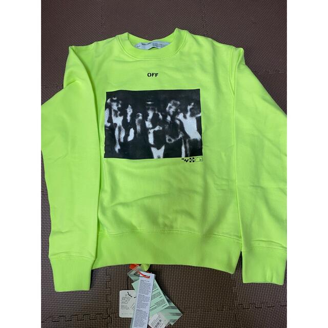 Off-White spray painting slim crewneck