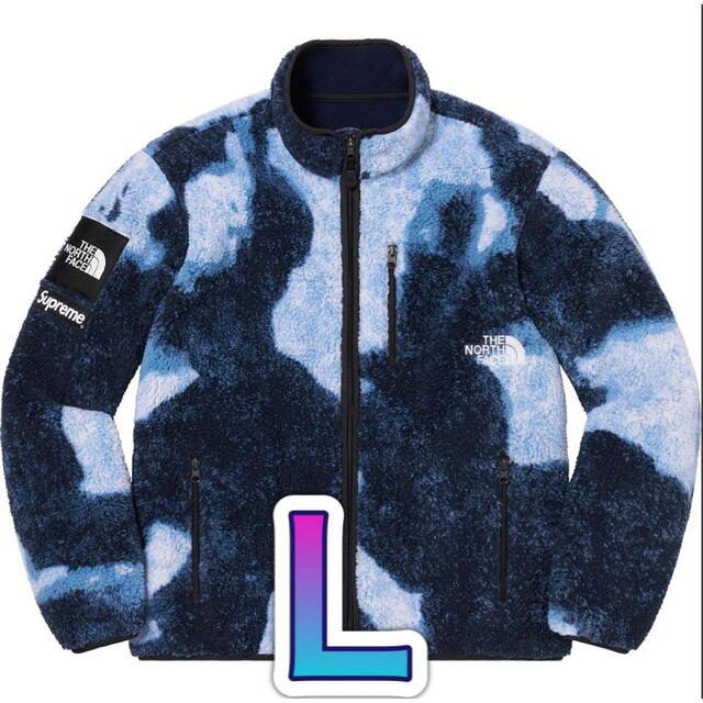 注目ブランド Print Denim Bleached - Supreme Fleece フリース Jacket