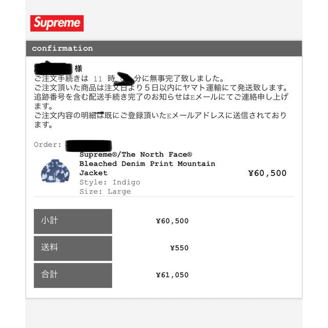 Supreme TNF マウンテンジャケット 青L | tubosoliveira.com.br