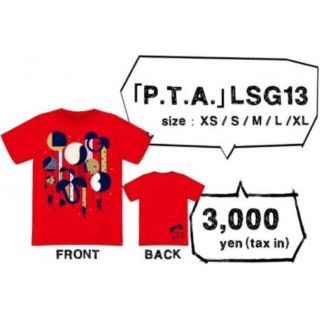 3回着用　Perfume　2013年　メンズMサイズ　FC会員限定Tシャツ　赤(Tシャツ/カットソー(半袖/袖なし))