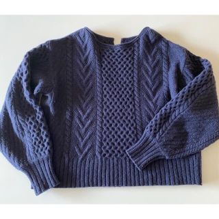 定価52800円 マルティニーク ケーブルニット ロングカーディガン
