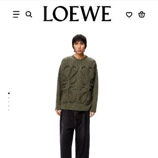 LOEWE - 正規品 ロエベ アナグラム ニットセーターの通販 by