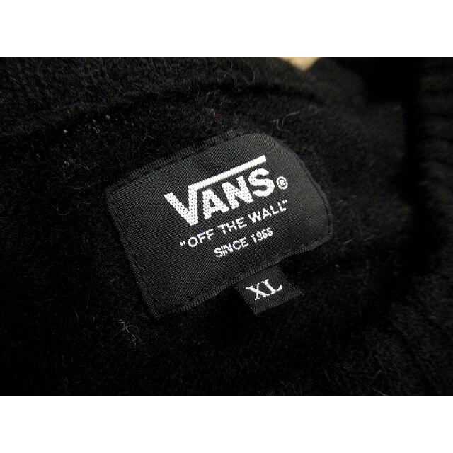 VANS(ヴァンズ)のG③ XLサイズ VANS バンズ クルーネック ウール ニット セーター 黒 メンズのトップス(ニット/セーター)の商品写真