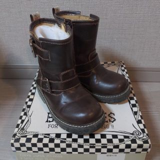 ブーシューズ(BOO SHOES)のBOO SHOES エンジニアブーツ ショート丈 茶色(ブーツ)