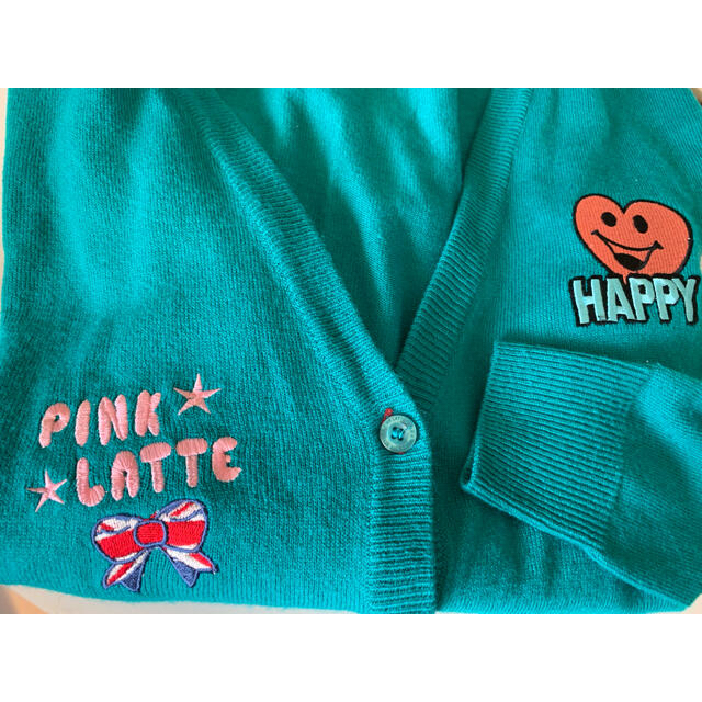 PINK-latte(ピンクラテ)のPink Latte ニット カーディガン Sサイズ155㎝（150〜160） キッズ/ベビー/マタニティのキッズ服女の子用(90cm~)(カーディガン)の商品写真