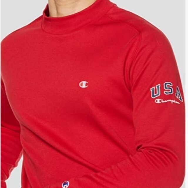 Champion(チャンピオン)の新品 希少XL champion golf training shirt 赤 スポーツ/アウトドアのゴルフ(ウエア)の商品写真